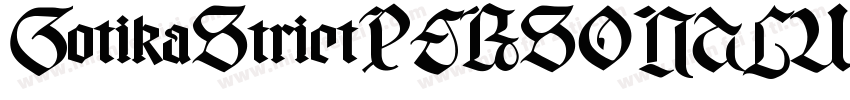 GotikaStrictPERSONALUSE Regular字体转换